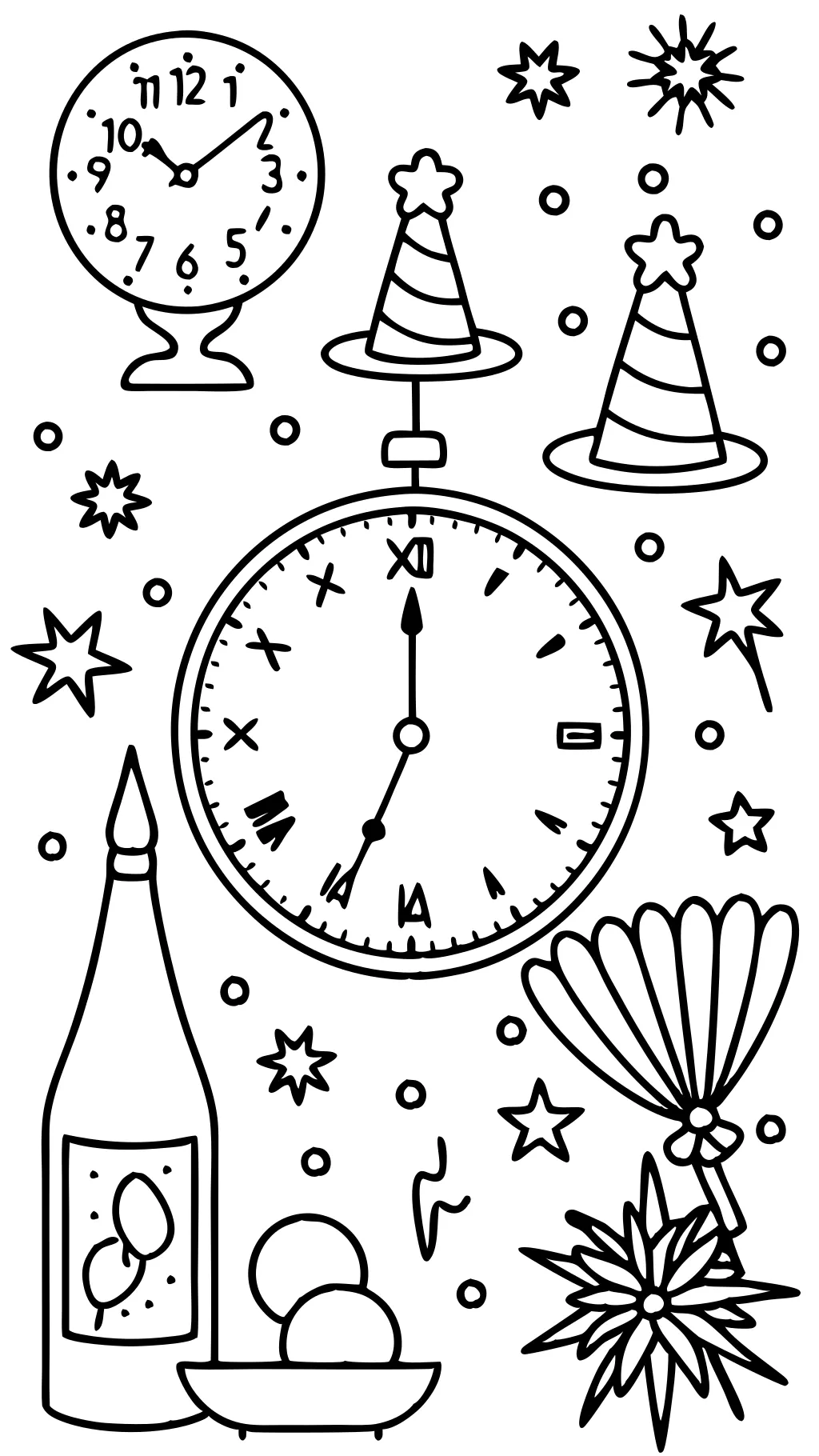 free coloring pages new years